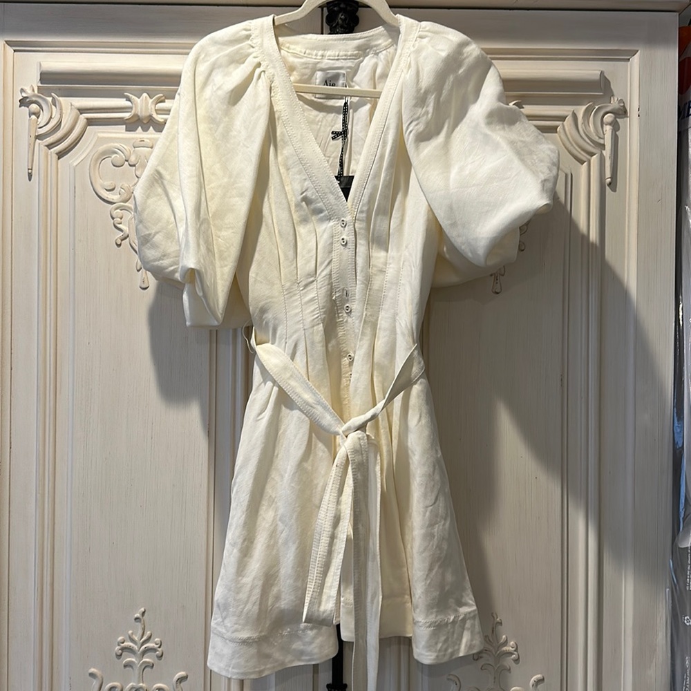 Aje evermore belted mini dress size US 4, AU 8. New with defect